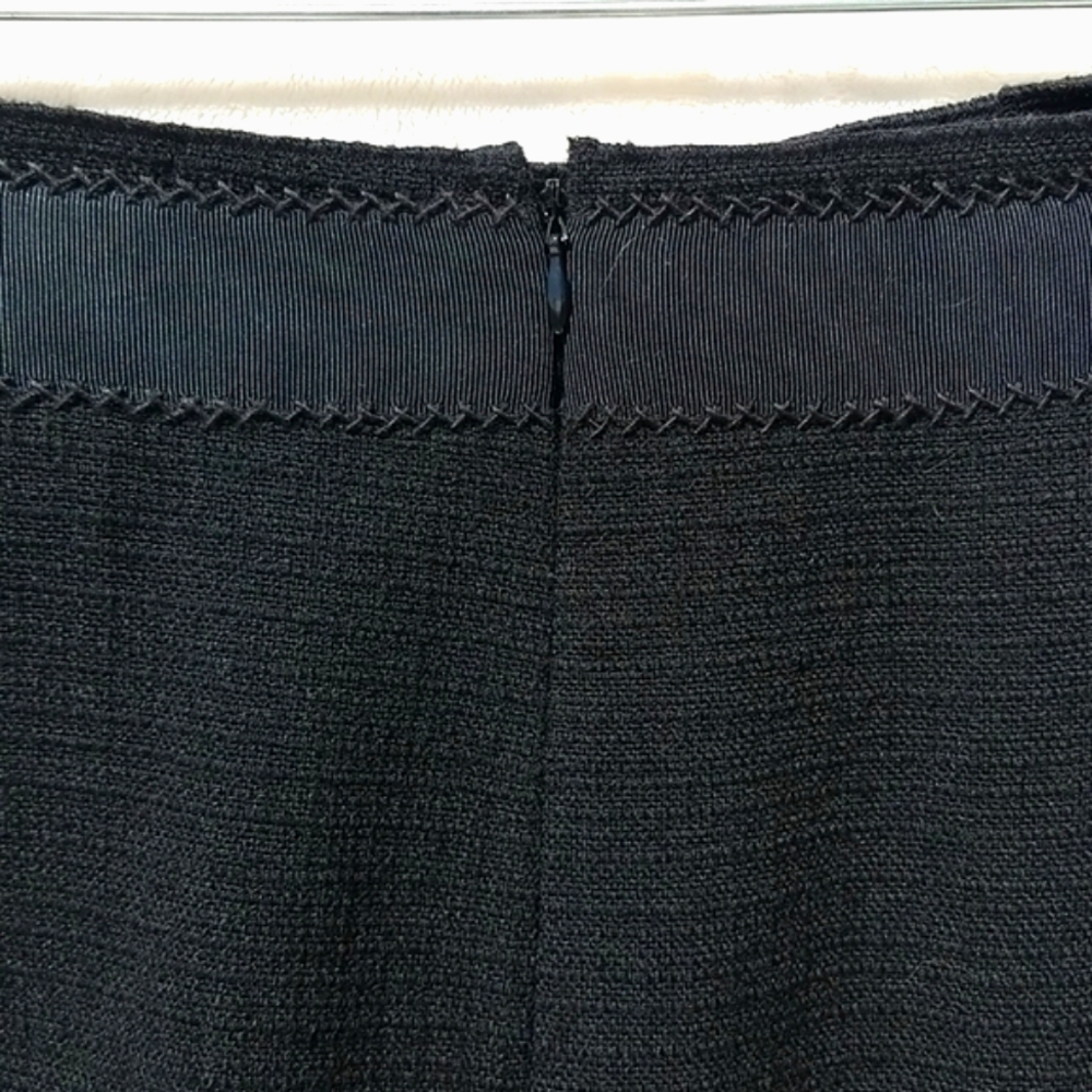 ELIE TAHARI Dorian Beaded Black Wool Skirt - NWT - Picture 4 of 8